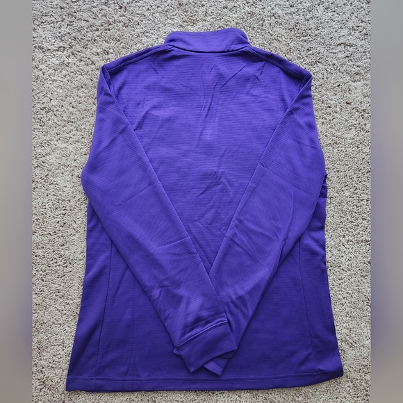 Nike Dri-FIT UV Victory 1/2 Zip Pullover Womens Medium LS Top DJ8521 Purple LSU - Picture 2 of 2